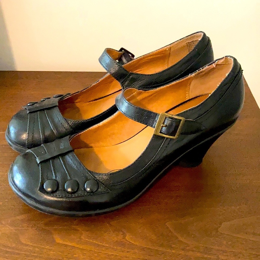 Black mix moos shoes